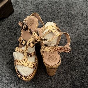 Vince Camuto Women's Snakeskin Platform Sandals